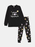 LC Waikiki Crew Neck Printed Long Sleeve Girl Pajama Set